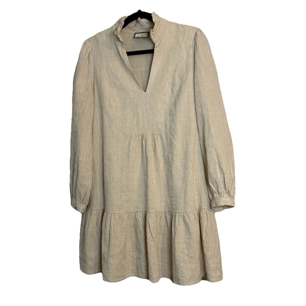 Tuckernuck Cream Ruffle Mini Dress - Picture 2 of 11